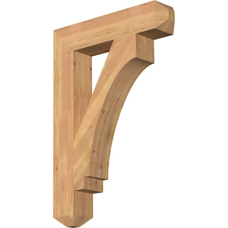 Ekena Millwork Imperial Craftsman Smooth Bracket, Western Red Cedar, 5 1/2"W x 28"D x 40"H BKT06X28X40IMP04SWR